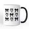 Coquette Skulls and Bows Mug, Gothic & Stylish Halloween Gift